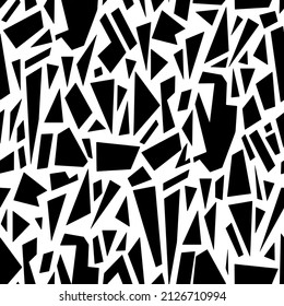 Abstract Hand Drawing Geometric Giraffe Animal Skin Triangles Seamless Vector Pattern Isolated Background