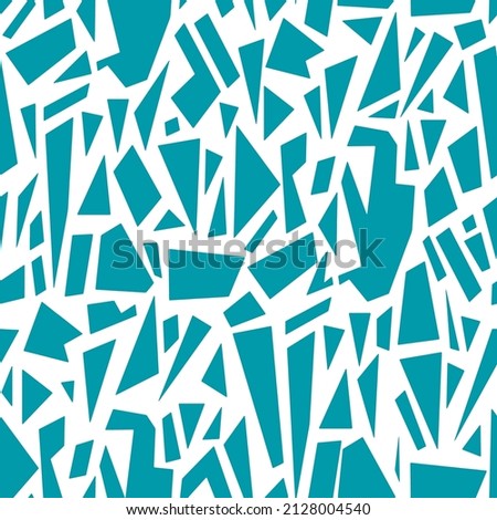 Abstract Hand Drawing Geometric Giraffe Animal Skin Triangles Seamless Vector Pattern Isolated Background