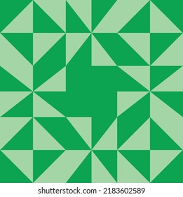 Abstract Hand Drawing Geometric Optical Squares Triangles Seamless Vector Pattern Isolated Background