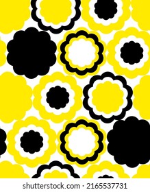 Abstracto Dibujo A Mano Geométrico Flores De Nieves Retro Sintomático Patrón Vector Sin Margen Fondo Aislado