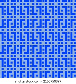 Abstrakte, geometrische Runderneuerungsformen Quadrate Nahtloses Vektormuster einzeln auf Hintergrund