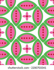 Abstrakter handgezeichneter geometrischer Retro-Kreis lässt Blumen Punkte Nahtlose ethnische Vektormuster isolierter Hintergrund 