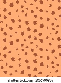 Abstract Hand Drawing Geometric Shapes Dots Seamless Vector Pattern Isolated Background
