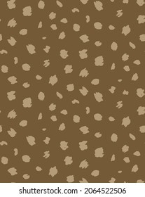 Abstract Hand Drawing Geometric Shapes Dots Seamless Vector Pattern Isolated Background