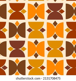 Abstraktes handgezeichnetes, geometrisches Profil Retro-Muster, Nahtloses Vektormuster, isolierter Hintergrund 