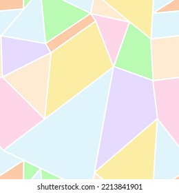 Abstrakte handgezeichnete geometrische Formen Dreieckslinien Schlagzeilen nahtlose Origami-Vektormuster einzeln auf flachem Hintergrund