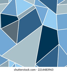 Abstrakte handgezeichnete geometrische Formen Dreieckslinien Schlagzeilen nahtlose Origami-Vektormuster einzeln auf flachem Hintergrund