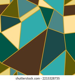 Abstrakte handgezeichnete geometrische Formen Dreieckslinien Schlagzeilen nahtlose Origami-Vektormuster einzeln auf flachem Hintergrund