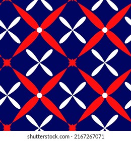 Abstract Hand Drawing Geometric Stars Seamless Vector Pattern Isolated Background