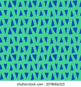Abstrakter handgezeichneter geometrischer Dreiecksrahmen, Nahtloses Vektormuster, isolierter Hintergrund