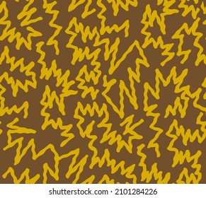 Fondo aislado del patrón de vectores sin soldadura del Zig Zag geométrico del dibujo de la mano  