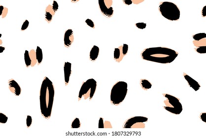 Antecedentes aislados de la piel de animales del leopardo de la mano de dibujo