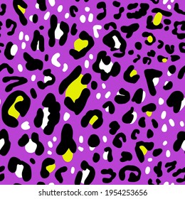Resumen De La Mano Dibujando El Leopardo Chita Formas De Piel Repetiendo Patrón Vector De Fondo Aislado 