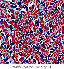 Resumen de las formas de piel de animales de leopardo de mano con rayas de cebra de zigzag patrón vectorial sin foco fondo aislado