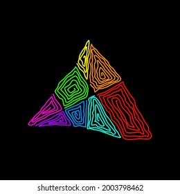 an abstract hand drawing line art vector illustration, use for background, wallpaper, icon, logo, pattern