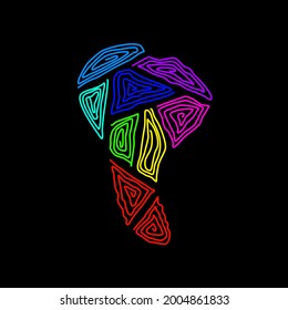 an abstract hand drawing line art vector illustration, use for background, wallpaper, icon, logo, pattern