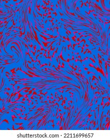 Resumen Dibujo A Mano Líquido Fluido Ondulado Swirl Marbling Leopardo Cheetah Piel Animal Patrón Vector sin Marea Fondo Aislado