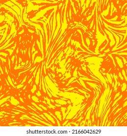 Abstract Hand Drawing Liquid Wavy Zebra Tiger Animal Skin Seamless Vector Pattern Isolated Background