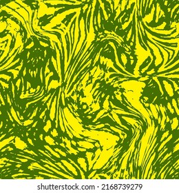 Abstract Hand Drawing Liquid Wavy Zebra Tiger Animal Skin Seamless Vector Pattern Isolated Background