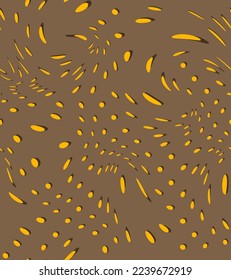 Resumen Dibujo Mano Liquid Wavy puntos de semitono Geométricos Patrón vectorial sin soldadura Fondo aislado