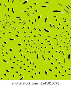 Resumen Dibujo Mano Liquid Wavy puntos de semitono Geométricos Patrón vectorial sin soldadura Fondo aislado