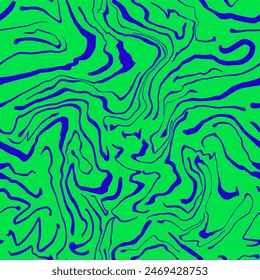 Abstract Hand Drawing Liquid Wavy Zebra Tiger Animal Skin Seamless Vector Pattern Isolated Background	

