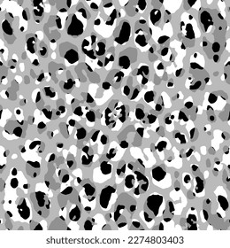 Abstract Hand Drawing Multi Color Leopard Cheetah Jaguar Animal Skin Seamless Vector Pattern Isolated Background 