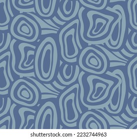 Abstract Hand Drawing Optical Geometric Swirls Stripes Lines Brush Strokes Two Colors Seamless Vector Pattern Isolated Background