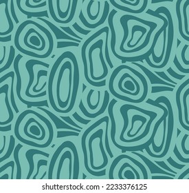 Abstract Hand Drawing Optical Geometric Swirls Stripes Lines Brush Strokes Two Colors Seamless Vector Pattern Isolated Background