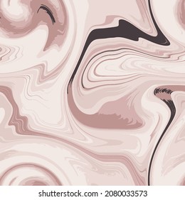 Abstract Hand Drawing Psychedelic Liquid Tie Dye Marble Seamless Pattern Geometric Wavy Batik Background