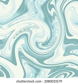 Abstract Hand Drawing Psychedelic Liquid Tie Dye Marble Seamless Pattern Geometric Wavy Batik Background