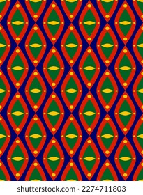 Abstract Hand Drawing Retro Argyle Diamond Shapes Seamless Geometric Vector Pattern Isolated Background