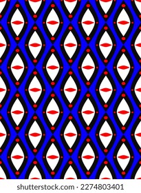 Resumen Dibujo manual Retro Argyle Diamond Shapes Seamless Geometric Vector Patrón aislado fondo