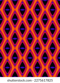 Abstract Hand Drawing Retro Argyle Diamond Shapes Seamless Geometric Vector Pattern Isolated Background
