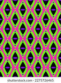 Abstract Hand Drawing Retro Argyle Diamond Shapes Seamless Geometric Vector Pattern Isolated Background