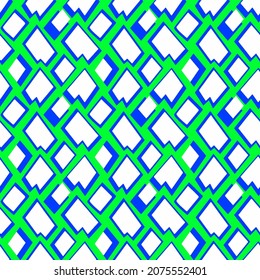 Abstract Hand Drawing Retro Geometric Shapes Squares Seamless Vector Pattern Isolated Background