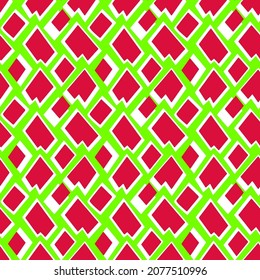 Abstract Hand Drawing Retro Geometric Shapes Squares Seamless Vector Pattern Isolated Background