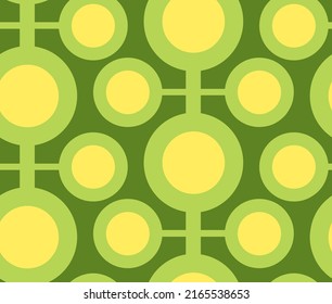 Abstract Hand Drawing Retro Geometric Shapes Seamless Vector Pattern Isolated Background