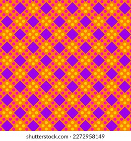 Resumen Plano Retro Retro Geométrico Diagonal Cuadrados De Diagonal Gestionados Sin Pescado Tartán Patrón Vector Aislado Fondo Aislado