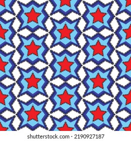 Resumen Dibujo A Mano Retro Mosaico Honeycomb Formas Geométricas Hexagonales Estrellas Patrón Vector sin Marea Fondo aislado