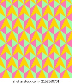 Resumen Dibujo manual Retro Formas Geométricas De Polígono Triángulos Patrón Vector sin Margen Fondo Aislado