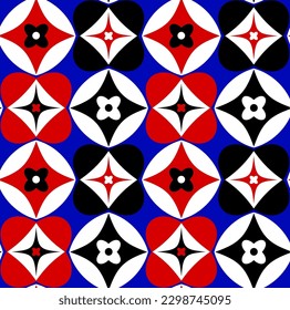 Resumen Dibujo Mano Retro Formas Geométricas De Mosaico Sin Margen Patrón Vector Aislado Fondo 