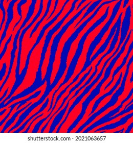 Patrón vectorial de rayas de tigre de cebra diagonal sin soldadura