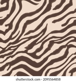Resumen de la mano Dibujo de bandas de tigre de cebra diagonal sin soldadura con patrón vector de sobresalto fondo aislado