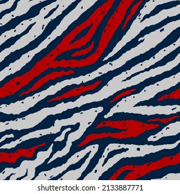 Resumen de la mano Dibujo de bandas de tigre de cebra diagonal sin soldadura con manchas y patrón vectorial de puntos Fondo aislado