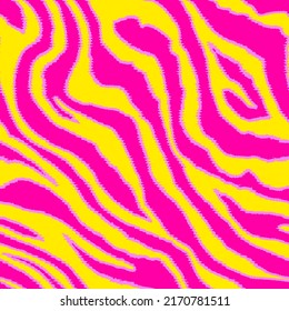 Dibujo manual abstracto de bandas de tigre de cebra diagonal sin soldadura con patrón vector de puntas rígidas