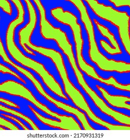 Abstract Hand Drawing Seamless Diagonal Zebra Tiger Stripes with Stitch Strokes Vector Pattern