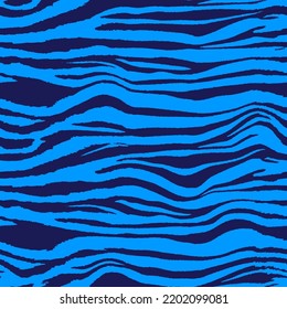 Patrón vectorial de bandas de tigre de cebra horizontal sin soldadura