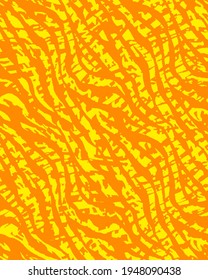 Abstract Hand Drawing Seamless Zebra Stripes Seamless Vector Pattern Isolated Background