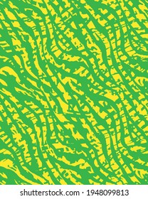 Abstract Hand Drawing Seamless Zebra Stripes Seamless Vector Pattern Isolated Background